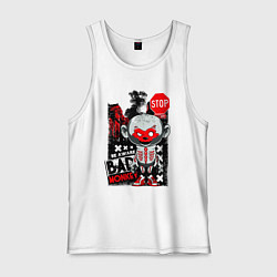 Мужская майка Осторожно обезьяна монстр