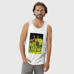 Майка мужская хлопок Неверь в худо - постер, цвет: белый — фото 2