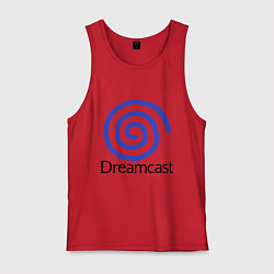 Майка мужская хлопок Sega dreamcast, цвет: красный
