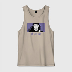 Майка мужская хлопок Гето Сугуру, цвет: миндальный