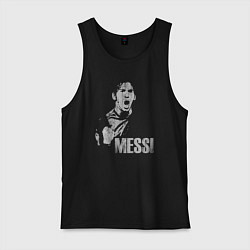 Мужская майка Leo Messi scream
