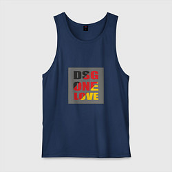 Майка мужская хлопок Коробка DSG, цвет: тёмно-синий
