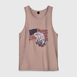 Майка мужская хлопок American eagle, цвет: пыльно-розовый