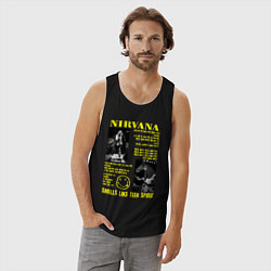 Майка мужская хлопок Nirvana SLTS, цвет: черный — фото 2