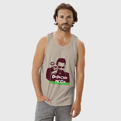 Майка мужская хлопок DM portrait, цвет: миндальный — фото 2