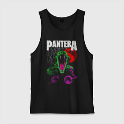 Майка мужская хлопок Pantera rock, цвет: черный