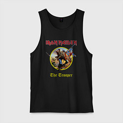Майка мужская хлопок The trooper Iron Maiden, цвет: черный
