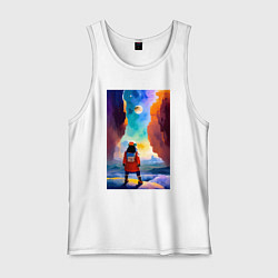 Мужская майка Космическая девчонка - киберпанк