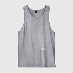 Майка мужская хлопок Spark master tape swoup, цвет: меланж