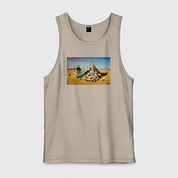 Майка мужская хлопок Апофеоз ANIMAX, цвет: миндальный