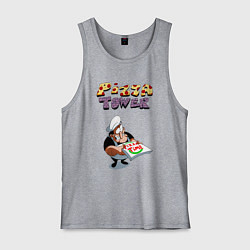 Майка мужская хлопок Пеппино Спагетти из Pizza Tower, цвет: меланж