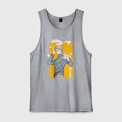 Майка мужская хлопок Магическая битва Нанами Кенто, цвет: меланж