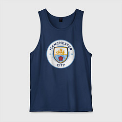 Майка мужская хлопок Manchester City FC, цвет: тёмно-синий