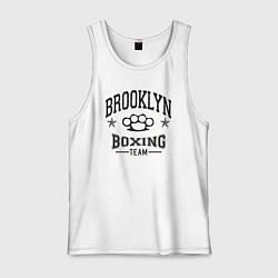 Майка мужская хлопок Brooklyn boxing, цвет: белый