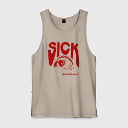 Мужская майка Sick i cant away from you red