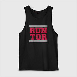 Майка мужская хлопок Run Toronto Raptors, цвет: черный