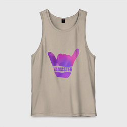 Майка мужская хлопок Yamaster Gradient, цвет: миндальный