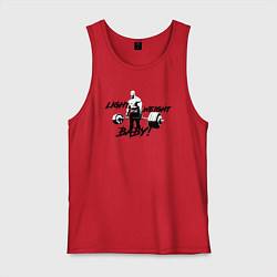 Майка мужская хлопок Light baby weight, цвет: красный