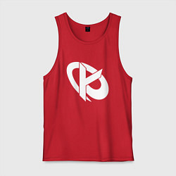 Майка мужская хлопок Karmine Corp, цвет: красный