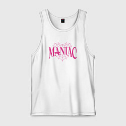 Майка мужская хлопок Maniac - stray kids, цвет: белый