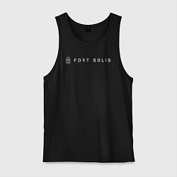 Майка мужская хлопок Fort Solis logo, цвет: черный