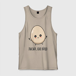 Мужская майка Лысый, как яйцо