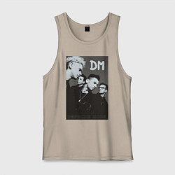 Майка мужская хлопок Depeche Mode 90 Violator, цвет: миндальный