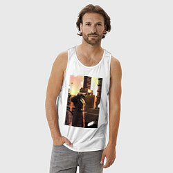 Майка мужская хлопок Cameraman, цвет: белый — фото 2