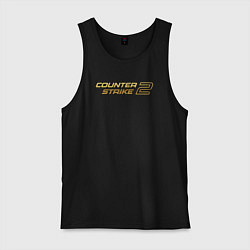 Мужская майка Counter strike 2 gold logo