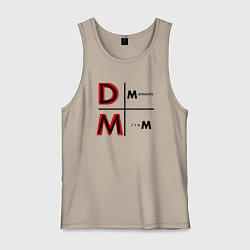 Майка мужская хлопок Depeche Mode - Memento Mori Logo, цвет: миндальный