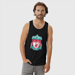 Майка мужская хлопок Liverpool fc sport collection, цвет: черный — фото 2