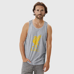 Майка мужская хлопок Liverpool sport fc, цвет: меланж — фото 2