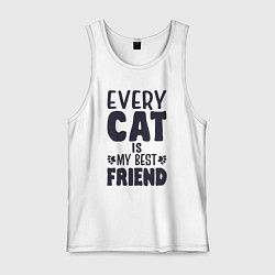 Мужская майка Every cat is my best friend