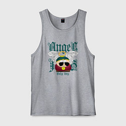 Майка мужская хлопок Эрик Картман ангел, цвет: меланж