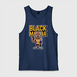 Майка мужская хлопок Kobe black mamba, цвет: тёмно-синий