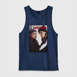 Майка мужская хлопок Jay and Silent Bob, цвет: тёмно-синий