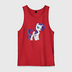 Майка мужская хлопок Рарити из My Little Pony в кино, цвет: красный