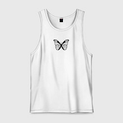 Майка мужская хлопок Бабочка Life is Strange, цвет: белый