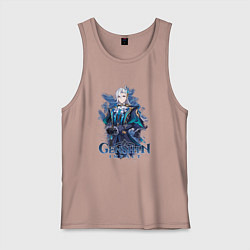 Майка мужская хлопок Судья Нёвиллет, цвет: пыльно-розовый