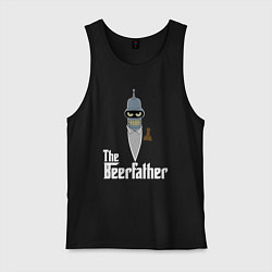 Майка мужская хлопок The beerfather, цвет: черный