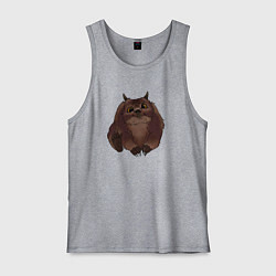 Майка мужская хлопок Детеныш Медвесыча, цвет: меланж