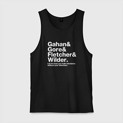 Майка мужская хлопок Depeche Mode - GGFW, цвет: черный