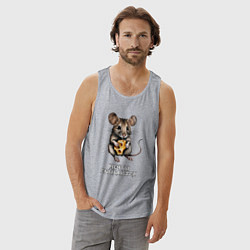 Майка мужская хлопок Сбыточные мечты, цвет: меланж — фото 2