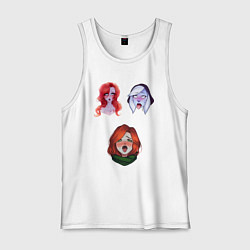 Майка мужская хлопок Dota 2 Ahegao, цвет: белый