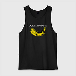 Майка мужская хлопок Dolce Banana, цвет: черный