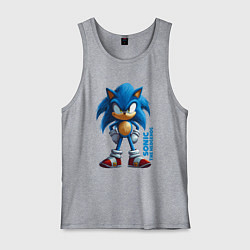 Мужская майка Sonic - poster style