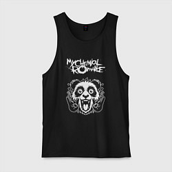 Майка мужская хлопок My Chemical Romance rock panda, цвет: черный