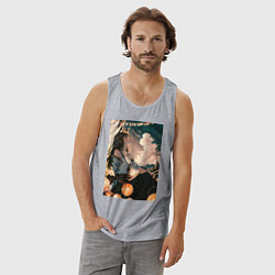 Майка мужская хлопок Волчица и пряности Холо, цвет: меланж — фото 2