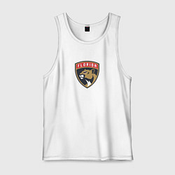 Майка мужская хлопок Florida Panthers NHL, цвет: белый