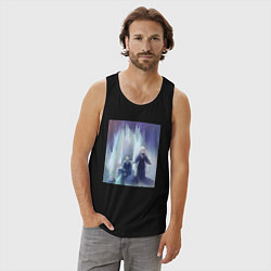 Майка мужская хлопок Жизнь с нуля в альтернативном мире, цвет: черный — фото 2